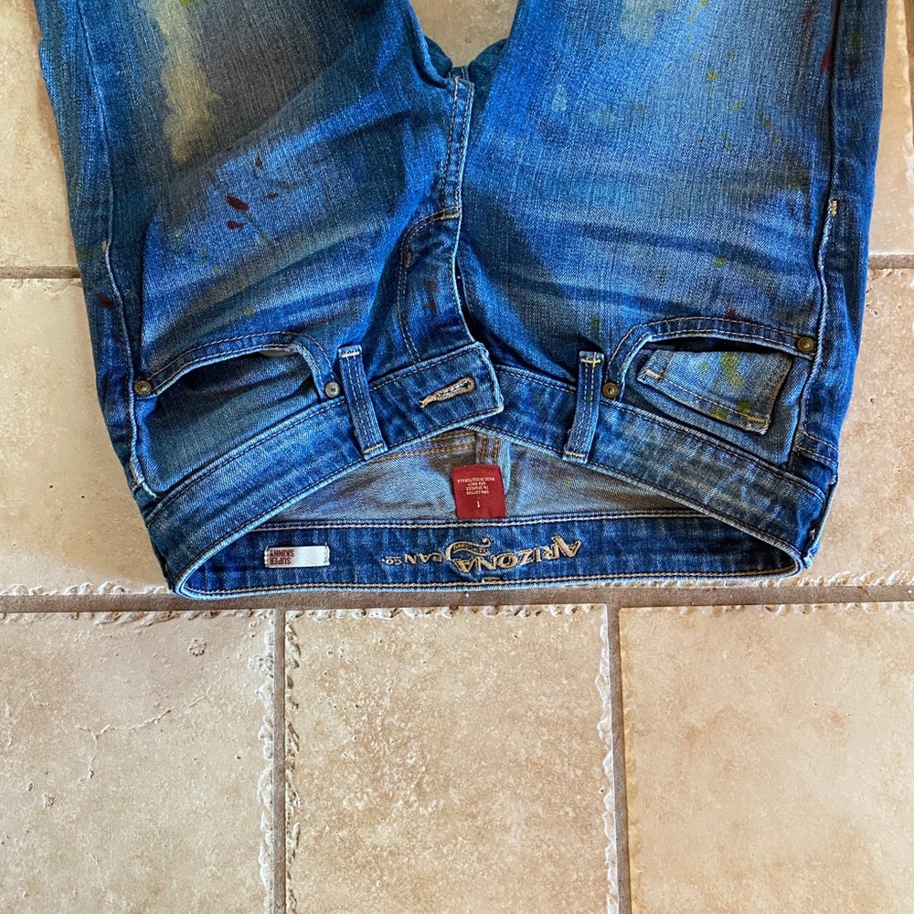 Arizona Juniors Size 1 Painted Jeans